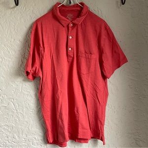 JCrew Men’s Coral Colored Polo Shirt | Size M